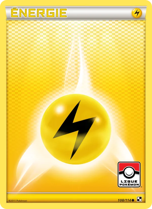 Carte Pokémon Énergie Électrique de l'extension Noir & Blanc
