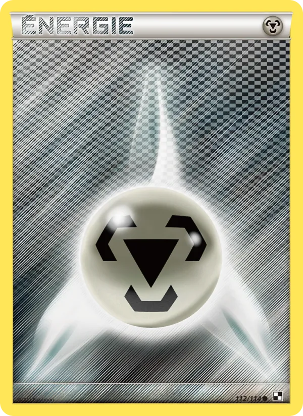 Carte Pokémon Énergie Métal de l'extension Noir & Blanc