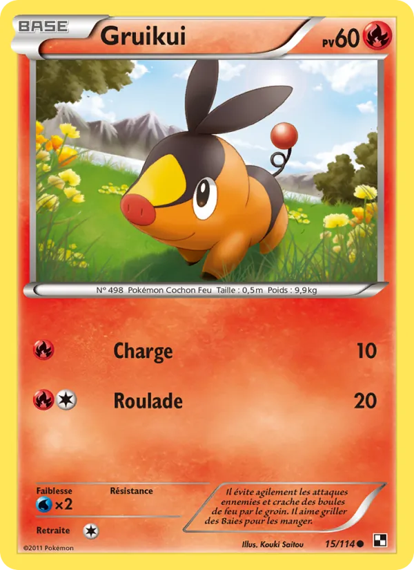 Carte Pokémon Gruikui de l'extension Noir & Blanc