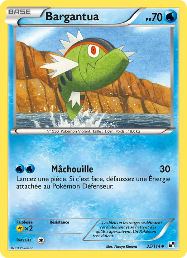 Carte Pokémon Bargantua de l'extension Noir & Blanc