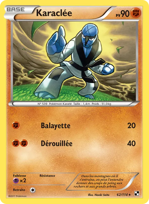 Carte Pokémon Karaclée de l'extension Noir & Blanc