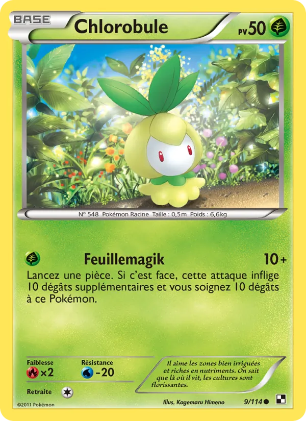 Carte Pokémon Chlorobule de l'extension Noir & Blanc