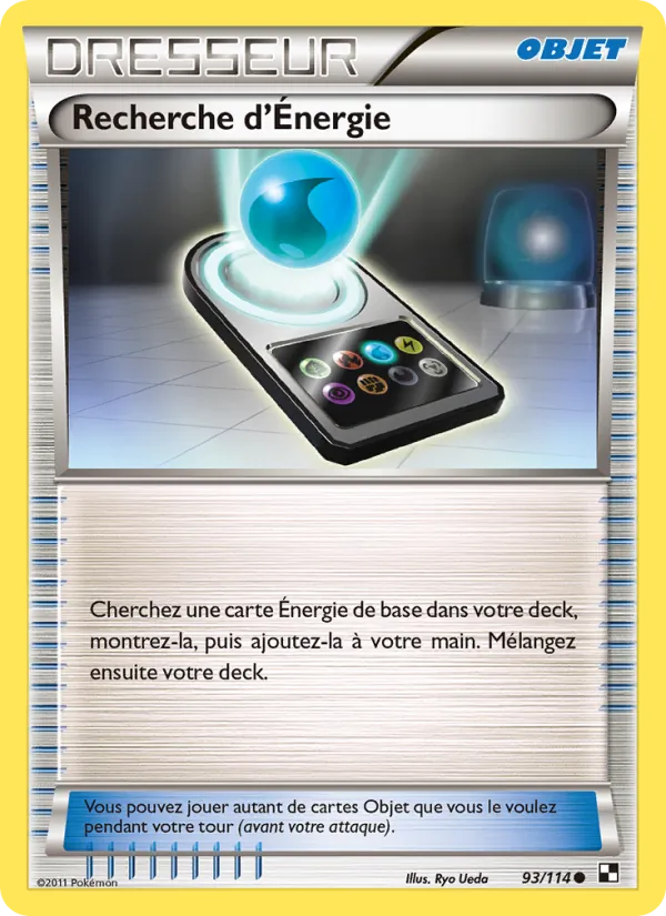 Carte Pokémon Recherche d’Énergie de l'extension Noir & Blanc