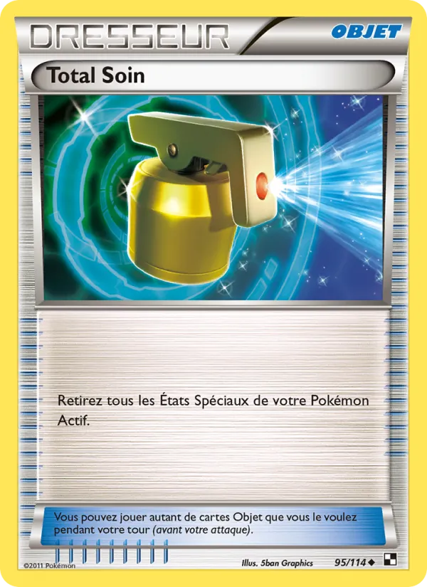 Carte Pokémon Total Soin de l'extension Noir & Blanc