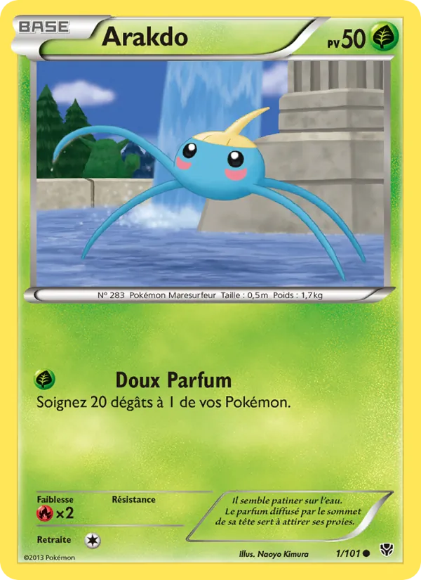 Carte Pokémon Arakdo de l'extension Explosion Plasma