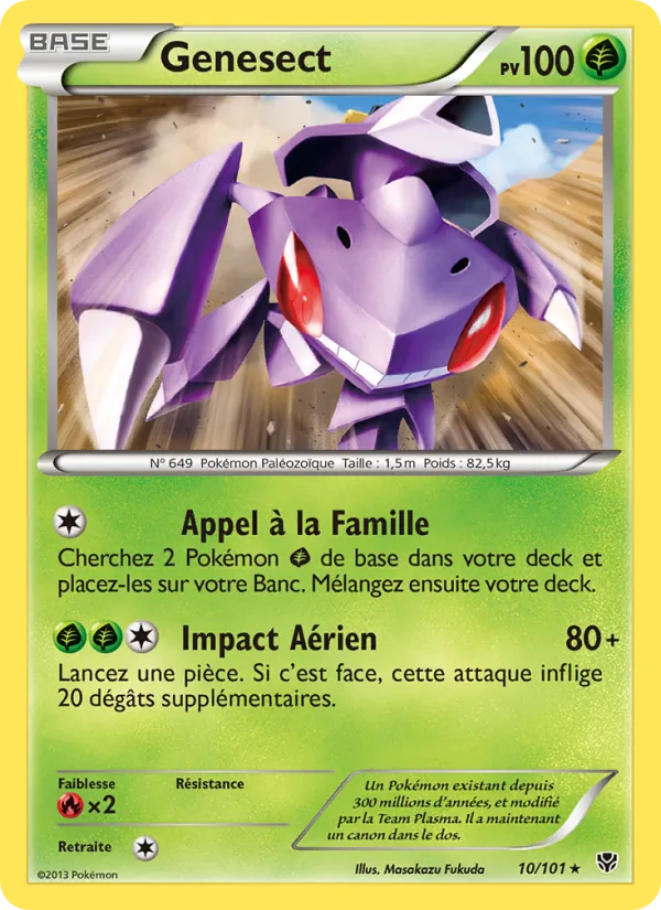 Carte Pokémon Genesect de l'extension Explosion Plasma