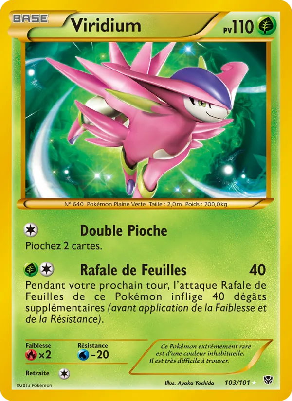 Carte Pokémon Viridium de l'extension Explosion Plasma