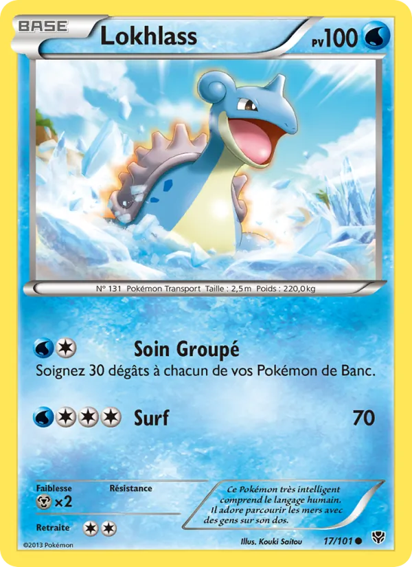 Carte Pokémon Lokhlass de l'extension Explosion Plasma
