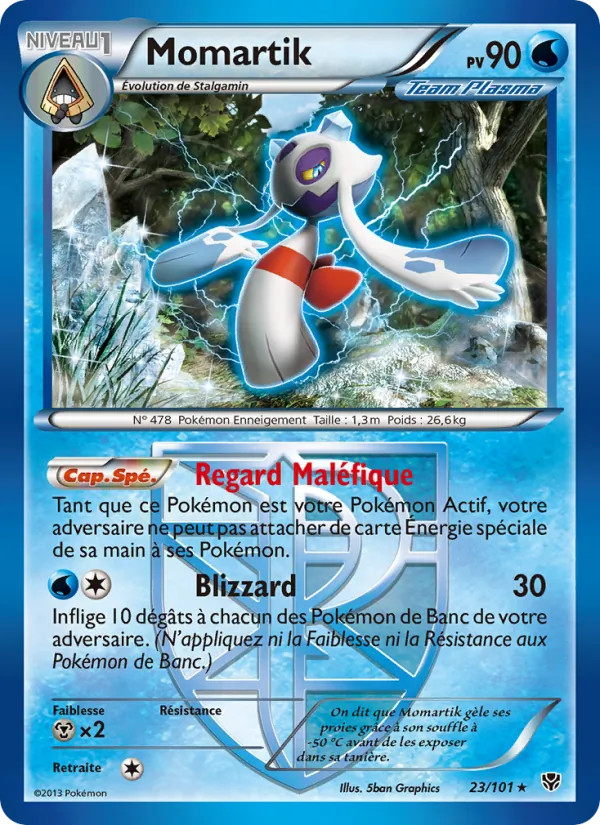 Carte Pokémon Momartik de l'extension Explosion Plasma