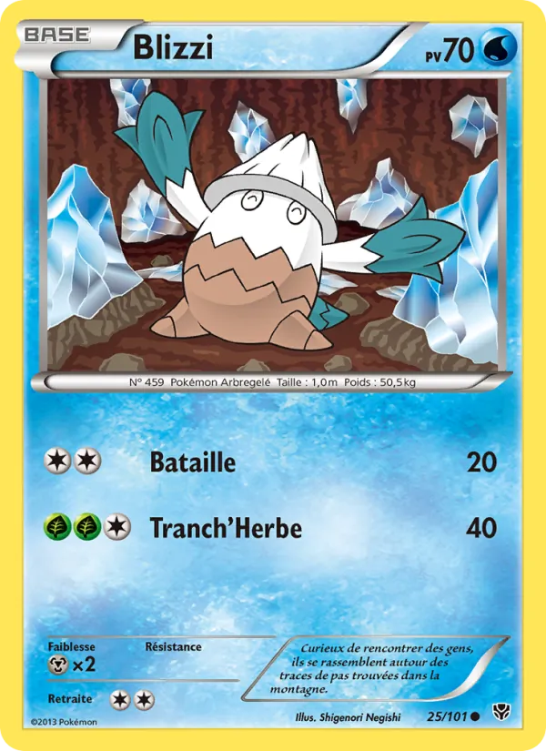 Carte Pokémon Blizzi de l'extension Explosion Plasma