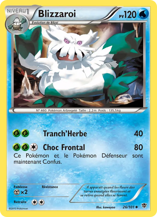 Carte Pokémon Blizzaroi de l'extension Explosion Plasma