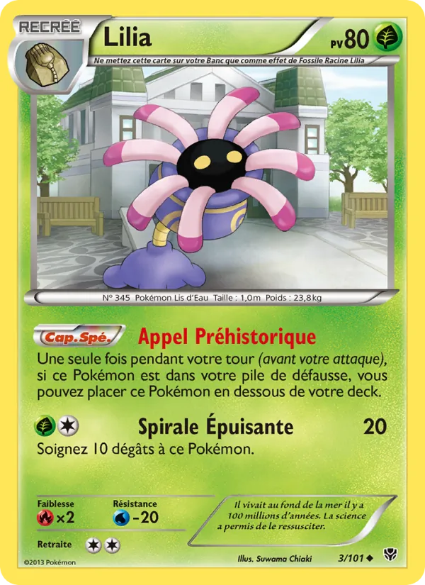 Carte Pokémon Lilia de l'extension Explosion Plasma