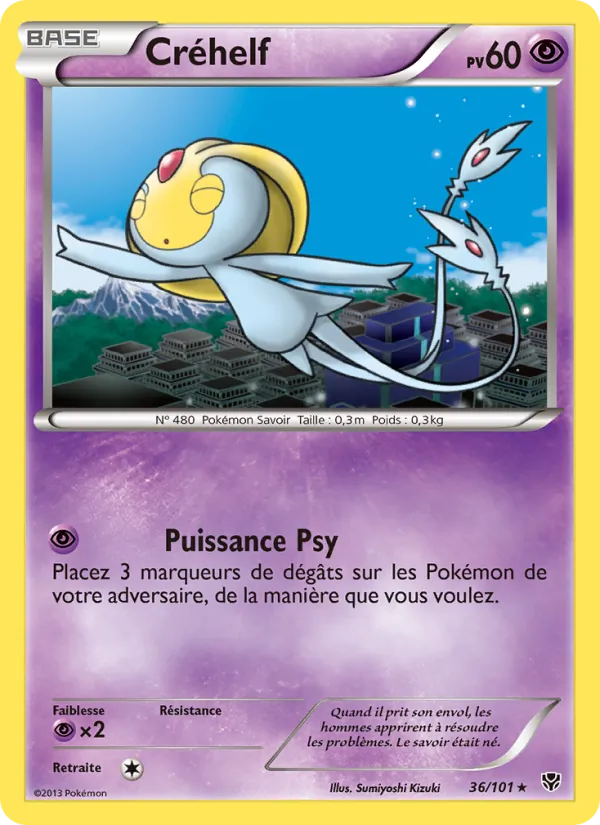 Carte Pokémon Créhelf de l'extension Explosion Plasma