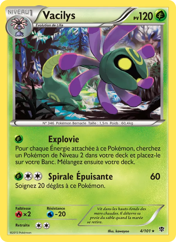Carte Pokémon Vacilys de l'extension Explosion Plasma