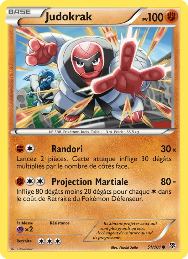 Carte Pokémon Judokrak de l'extension Explosion Plasma