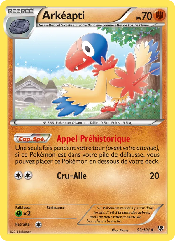 Carte Pokémon Arkéapti de l'extension Explosion Plasma