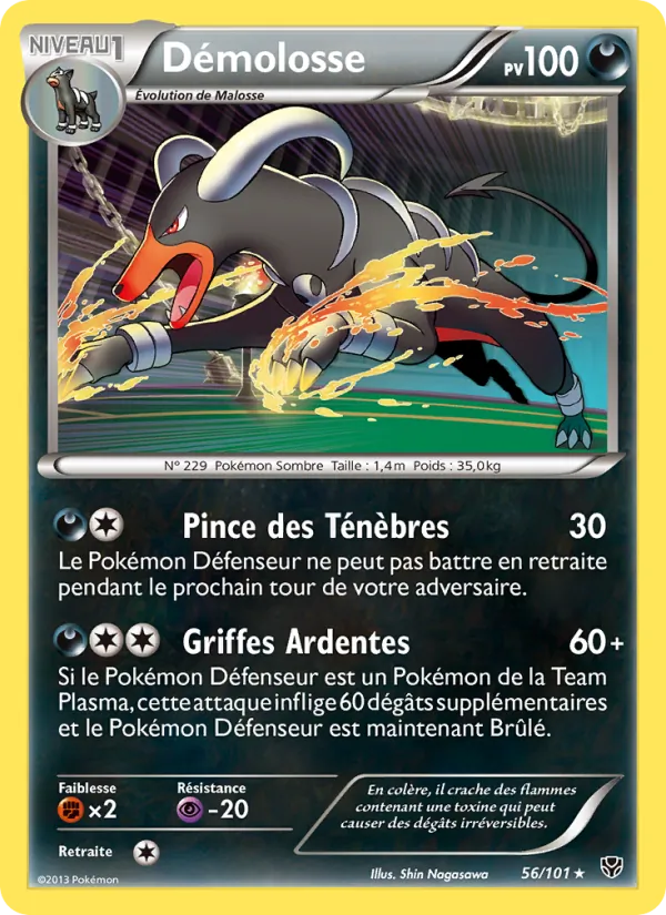 Carte Pokémon Démolosse de l'extension Explosion Plasma