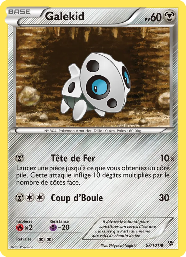 Carte Pokémon Galekid de l'extension Explosion Plasma