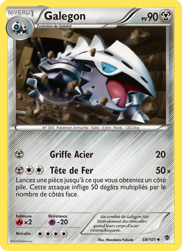 Carte Pokémon Galegon de l'extension Explosion Plasma