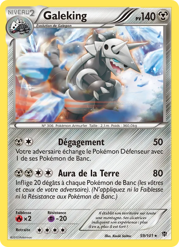 Carte Pokémon Galeking de l'extension Explosion Plasma