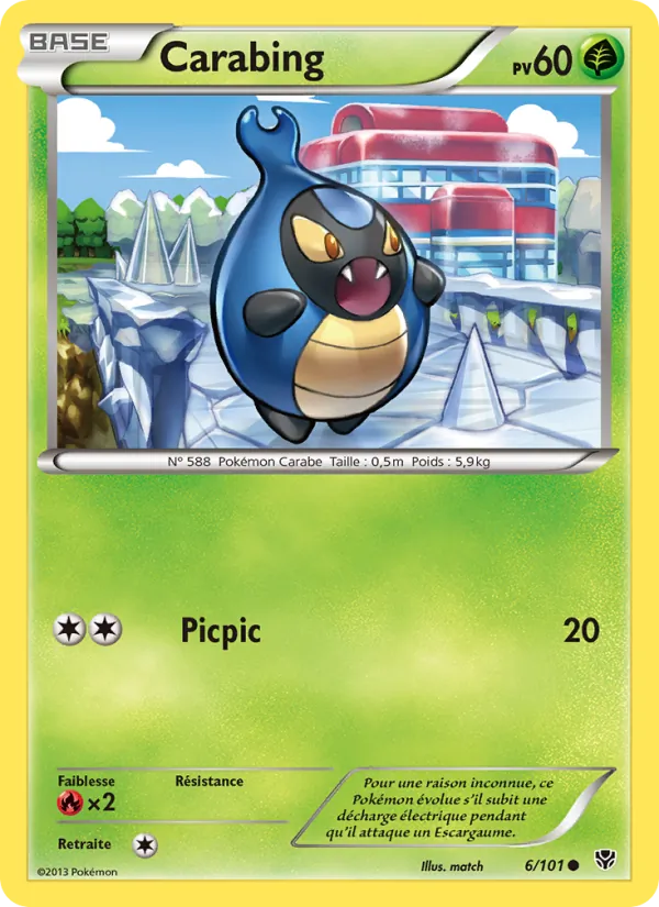 Carte Pokémon Carabing de l'extension Explosion Plasma
