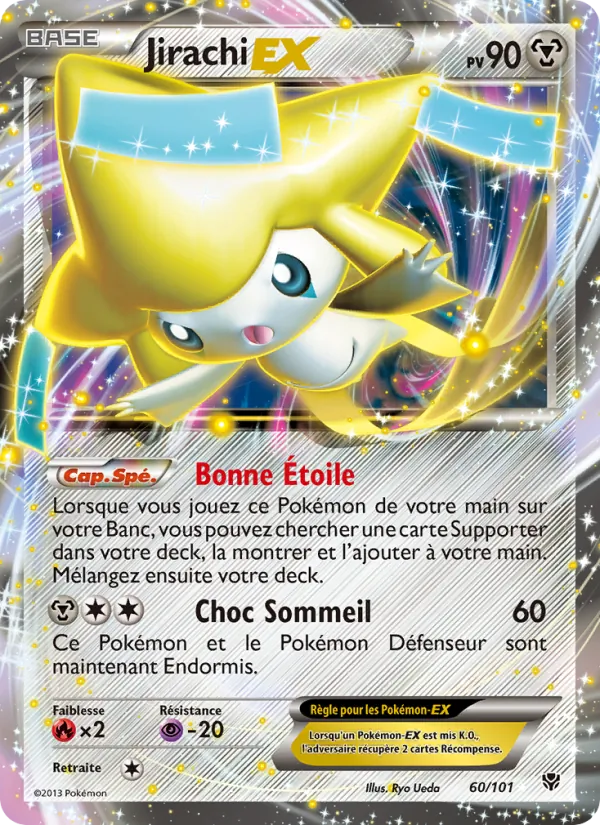 Carte Pokémon Jirachi EX de l'extension Explosion Plasma