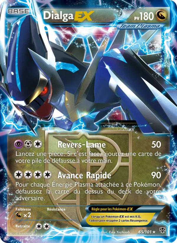 Carte Pokémon Dialga EX de l'extension Explosion Plasma