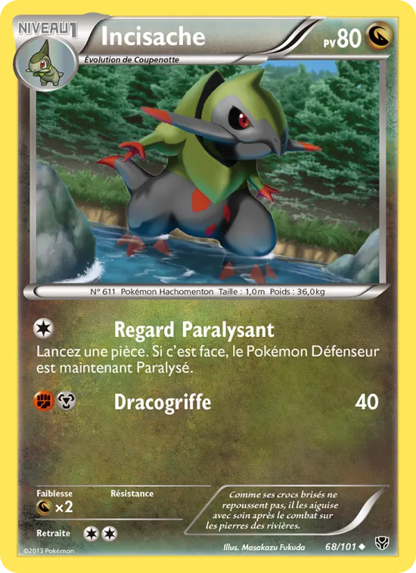 Carte Pokémon Incisache de l'extension Explosion Plasma