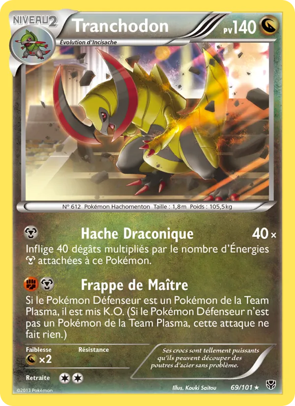 Carte Pokémon Tranchodon de l'extension Explosion Plasma