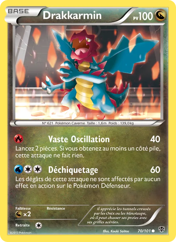 Carte Pokémon Drakkarmin de l'extension Explosion Plasma