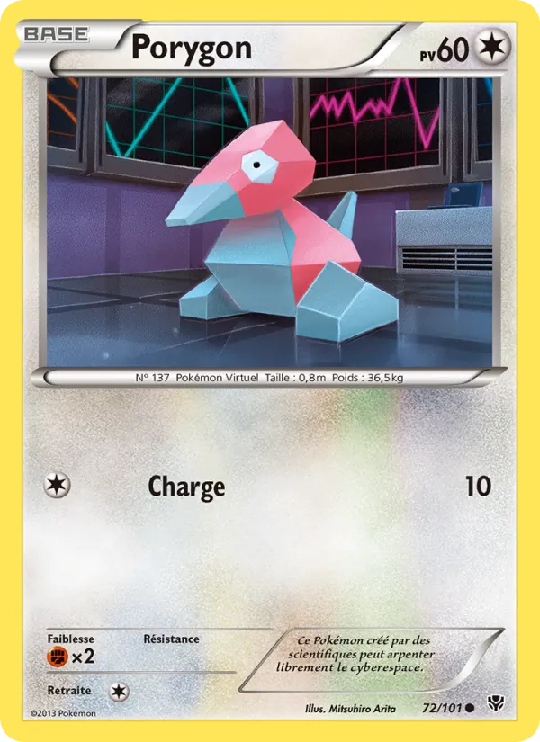 Carte Pokémon Porygon de l'extension Explosion Plasma