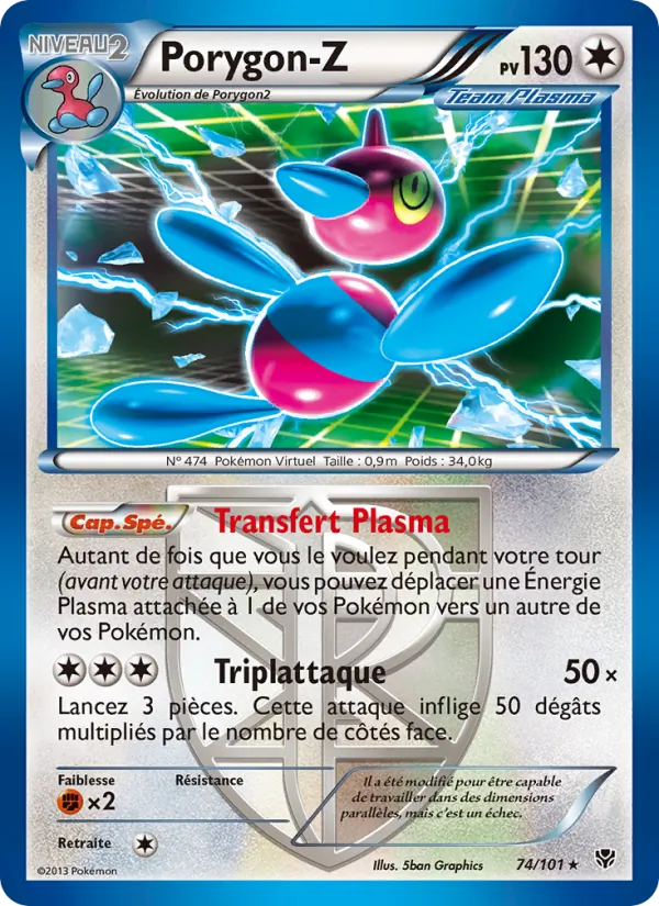 Carte Pokémon Porygon-Z de l'extension Explosion Plasma