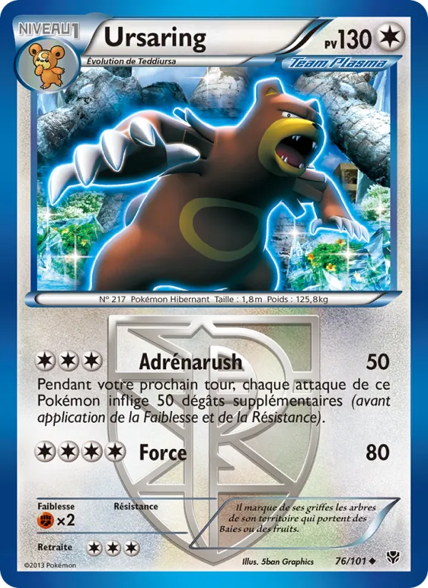 Carte Pokémon Ursaring de l'extension Explosion Plasma