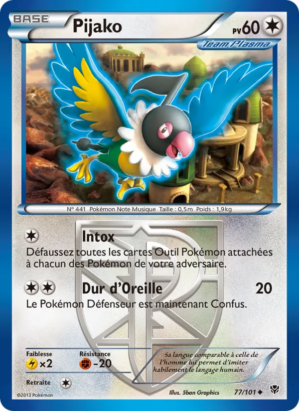 Carte Pokémon Pijako de l'extension Explosion Plasma