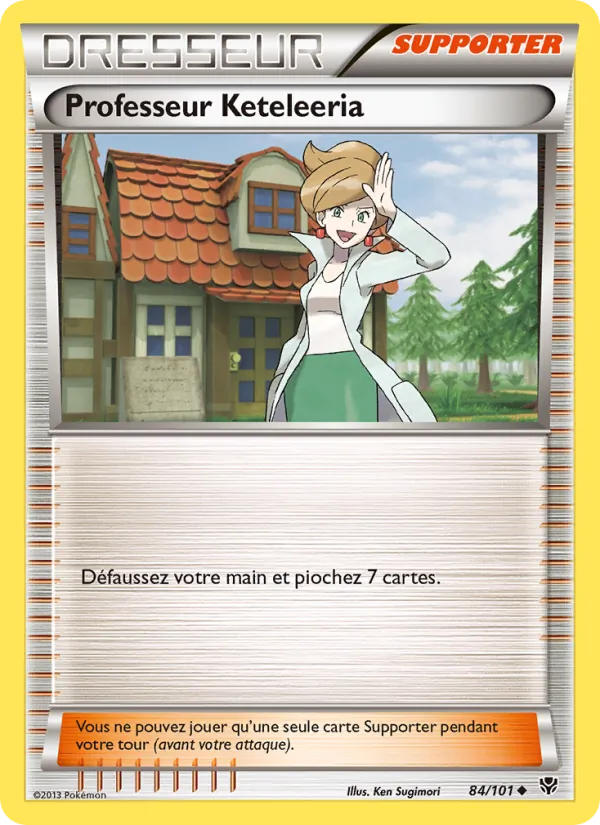 Carte Pokémon Professeur Keteleeria de l'extension Explosion Plasma