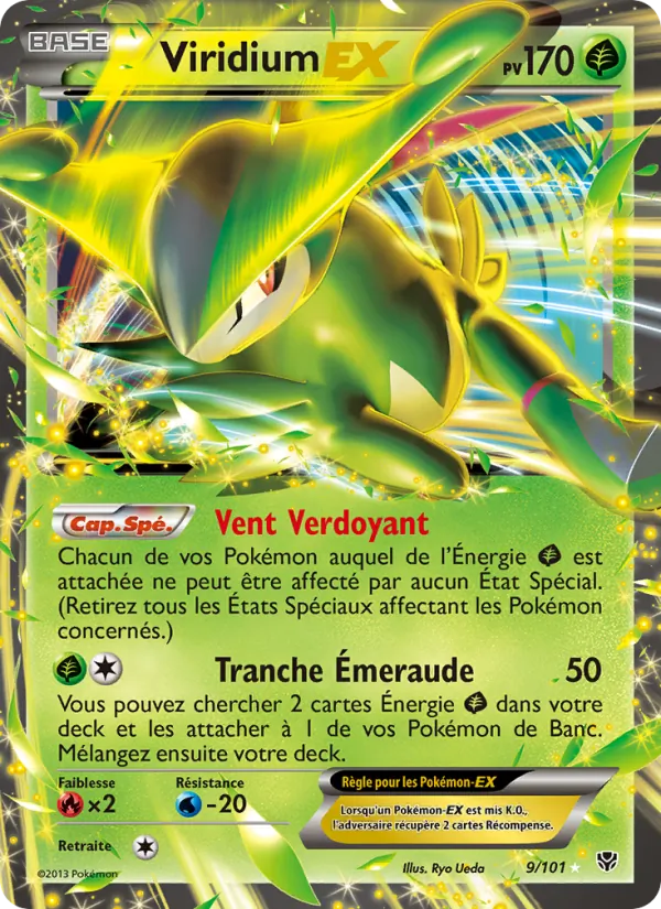 Carte Pokémon Viridium EX de l'extension Explosion Plasma