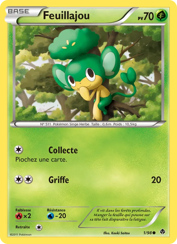 Carte Pokémon Feuillajou de l'extension Pouvoirs Émergents