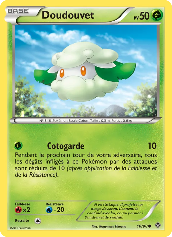 Carte Pokémon Doudouvet de l'extension Pouvoirs Émergents
