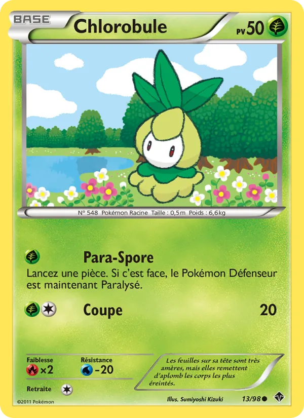 Carte Pokémon Chlorobule de l'extension Pouvoirs Émergents