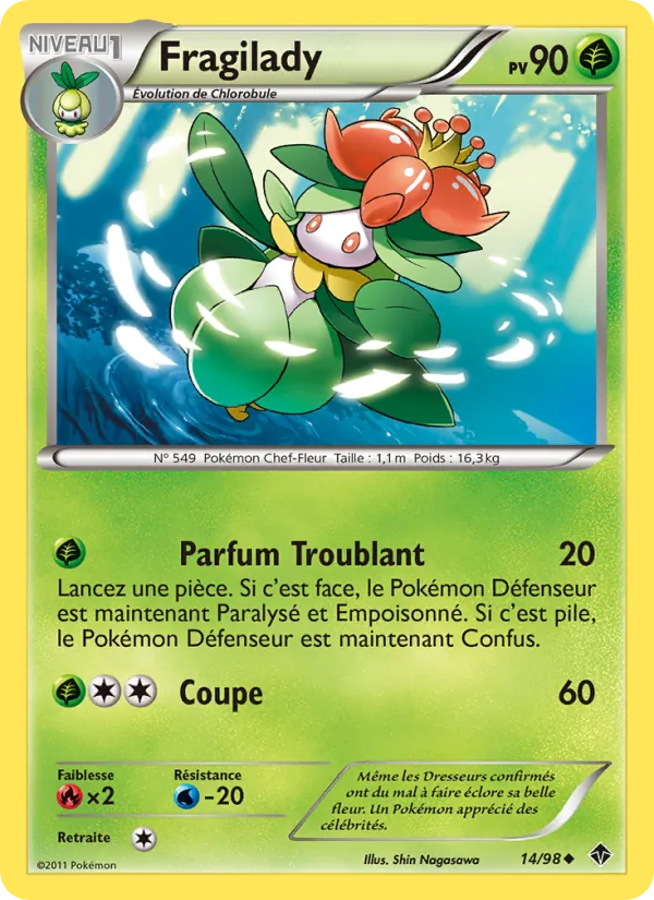 Carte Pokémon Fragilady de l'extension Pouvoirs Émergents