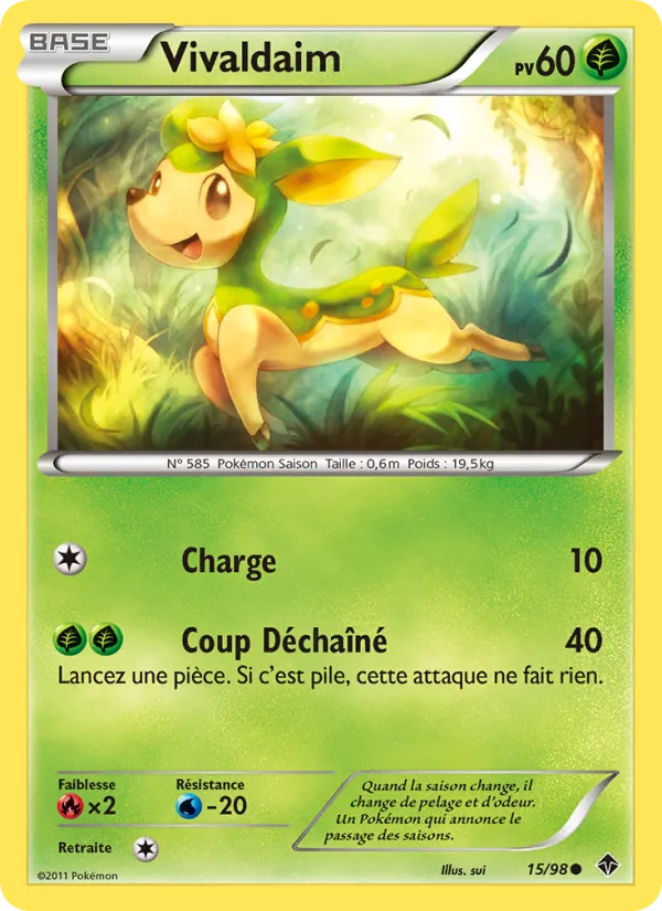 Carte Pokémon Vivaldaim de l'extension Pouvoirs Émergents