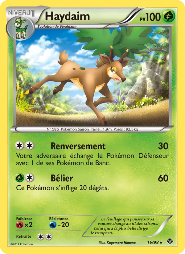 Carte Pokémon Haydaim de l'extension Pouvoirs Émergents