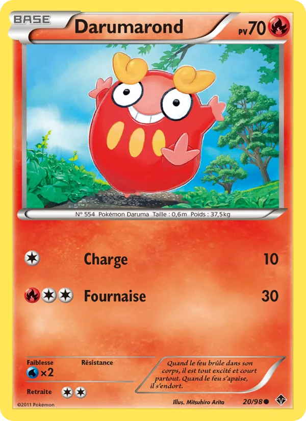 Carte Pokémon Darumarond de l'extension Pouvoirs Émergents