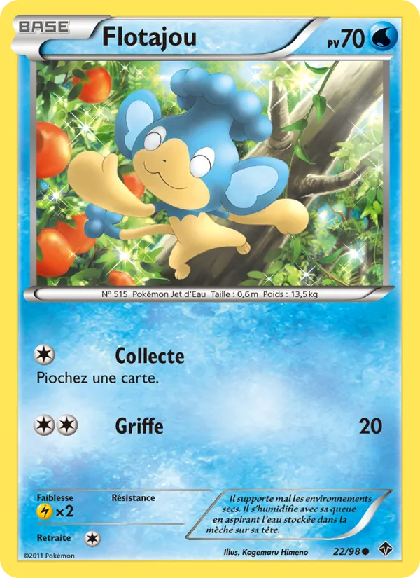 Carte Pokémon Flotajou de l'extension Pouvoirs Émergents
