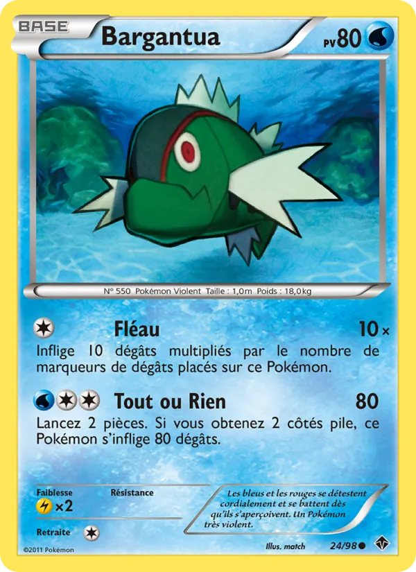 Carte Pokémon Bargantua de l'extension Pouvoirs Émergents