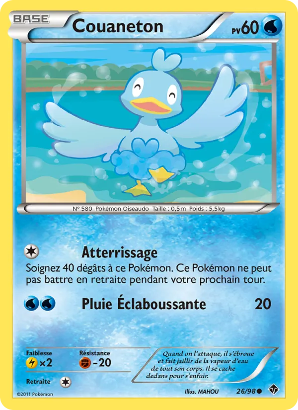 Carte Pokémon Couaneton de l'extension Pouvoirs Émergents