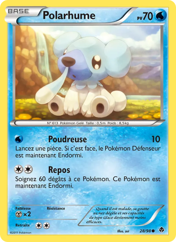 Carte Pokémon Polarhume de l'extension Pouvoirs Émergents