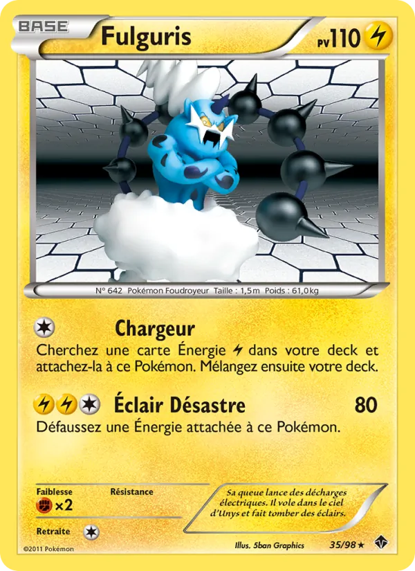 Carte Pokémon Fulguris de l'extension Pouvoirs Émergents