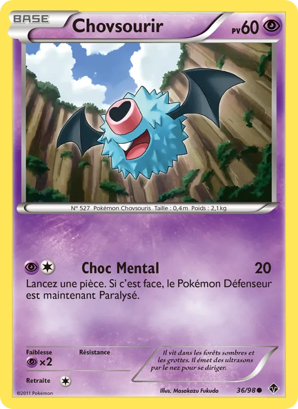 Carte Pokémon Chovsourir de l'extension Pouvoirs Émergents