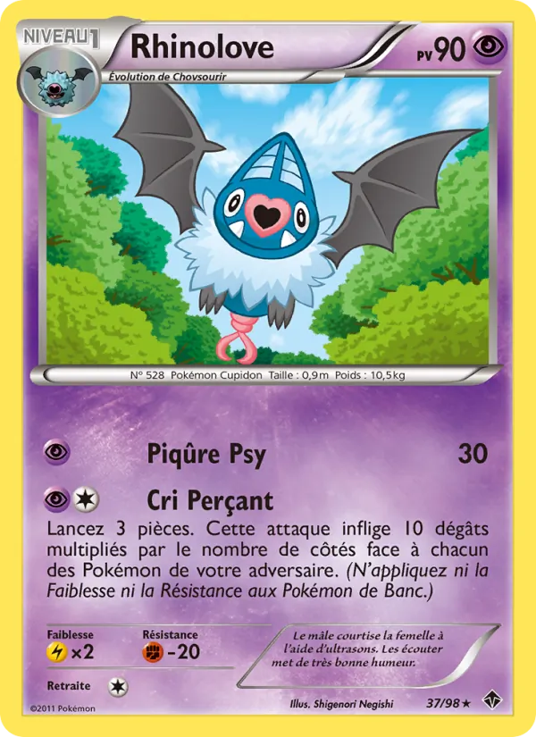 Carte Pokémon Rhinolove de l'extension Pouvoirs Émergents
